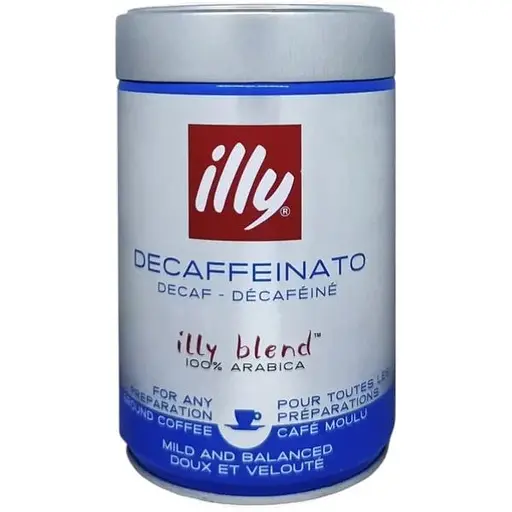 Кофе молотый Illy Espresso Decaff без кофеина 250 г ж/б - фото 1
