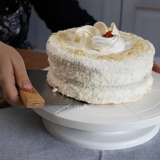 Шпатель скребок для тіста з нержавіючої сталі з дерев'яною ручкою, Kitchen Master Сріблястий 85252 - фото 8