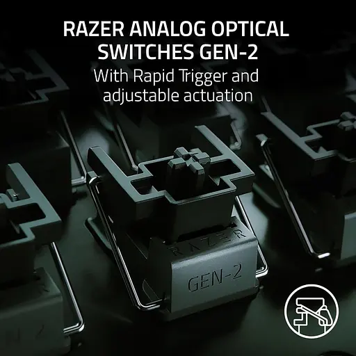 Клавиатура Razer Huntsman V3 Pro RGB 104key Analog Optical Switches GEN-2 ENG/UKR Black (RZ03-04970100-R3M1) - фото 7