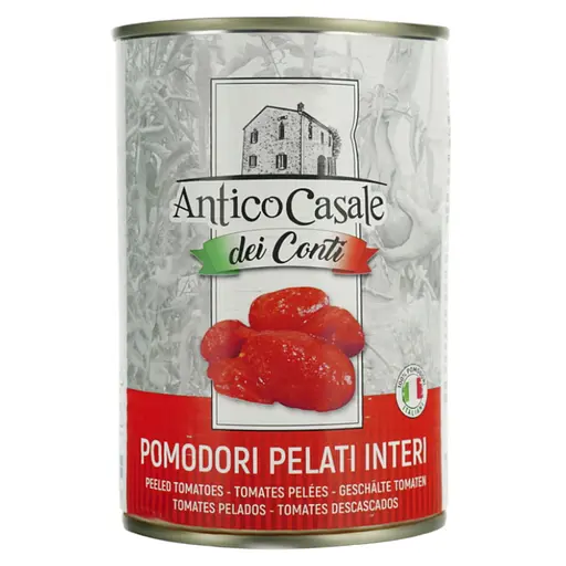 Томати у власному соку Antico Casale очищені 400 г - фото 1