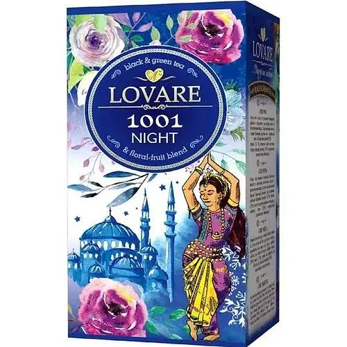 Купаж зеленого та чорного чаю Lovare 1001 NIGHTS 24 шт - фото 1