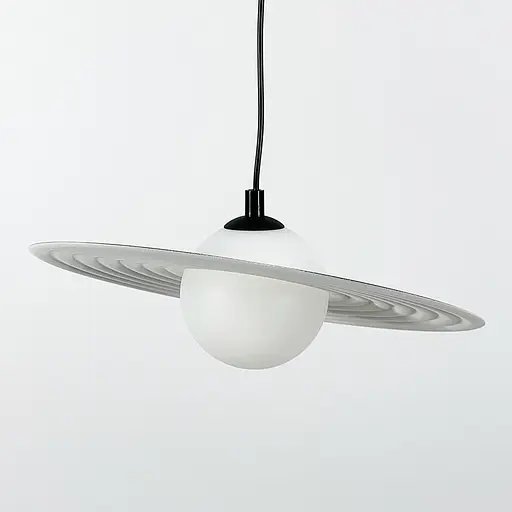 Дизайнерский подвес с черно-белой пластиной | Line F | Арт. MJ64-300 - фото 7