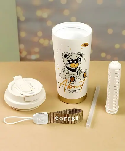 Термочашка About для кофе и чая 520 мл белый мишка (BC-0387-5) - фото 5