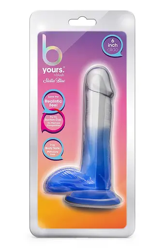 Фалоімітатор B Yours Stella Blue 6" 16.5 см мульті - фото 4