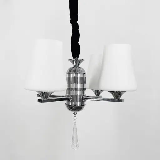 Елегантна підвісна люстра на 4 білих плафони | Арт. 9993/4 | Line F - фото 5