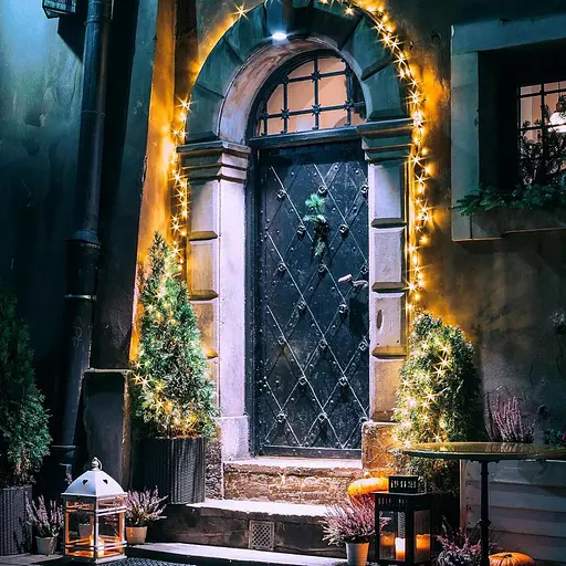 ECD Светодиодная гирлянда, сказочные огни 24 м с 320 светодиодами Теплый белый источник питания IP44 Водонепроницаемый свет - фото 6