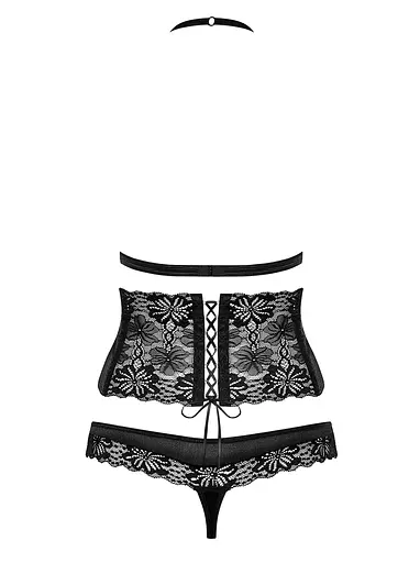 Комплект белья Obsessive 846-SEG-1 L/XL чёрный - фото 6