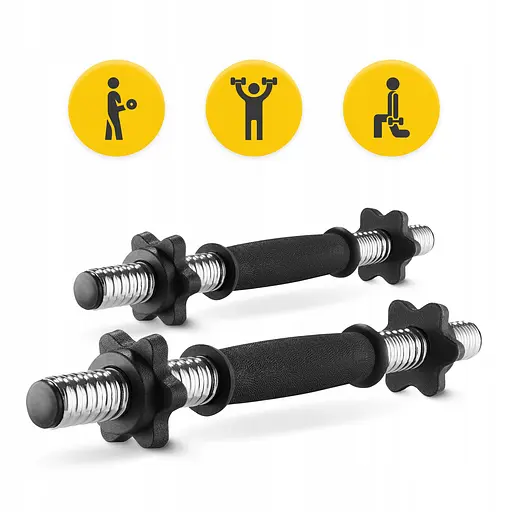 Гриф гантельный 4FIZJO 45 см 25 мм 2 шт (P-5905973401098) - фото 5