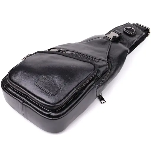 Мужская сумка через плечо из натуральной кожи Vintage 19х32х8 см sum0028982 - фото 6