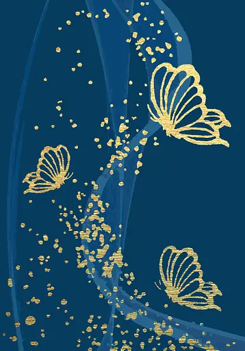 Набор картин по номерам с краской металлик Riviera Blanca Butterflies (ITR-036) 2 шт в наборе