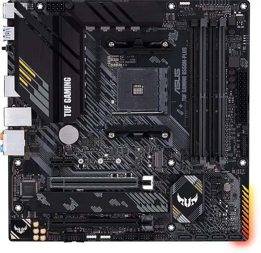 Материнская плата ASUS TUF Gaming B550M-Plus (TUF Gaming B550M-Plus) (Socket AM4, AMD B550, Micro-ATX) - фото 1