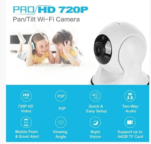 Поворотная Ip камера Sannce 720 Wi-Fi внутренняя Оригинал - фото 4