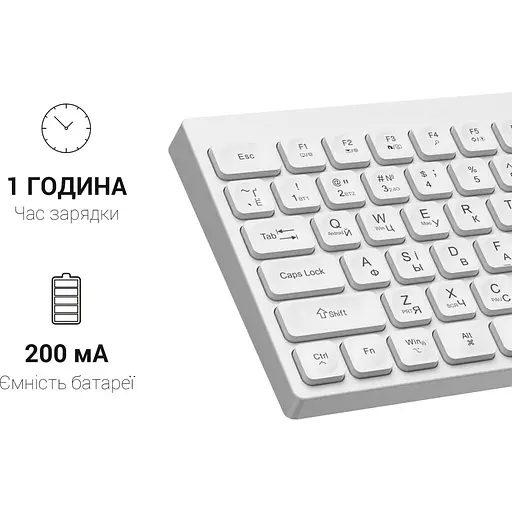 Клавіатура OfficePro SK955 White (128851) - фото 6