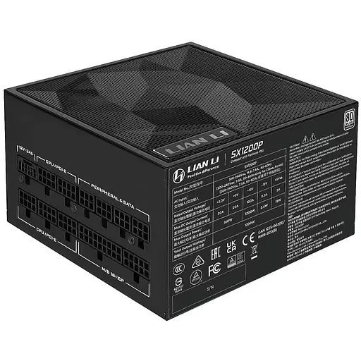 Блок живлення Lian Li SX Platinum 1200W Black (G9P.SX1200P.B000.EU) - фото 1