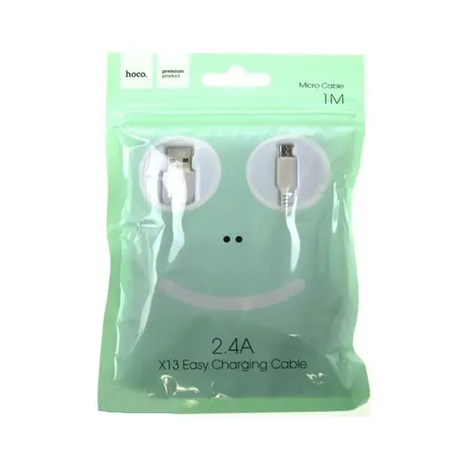 Кабель Hoco X13 Easy charged Micro charging cable L-1 м Білий - фото 2