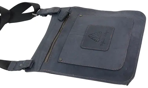 Мужская кожаная сумка Mykhail Ikhtyar 24х26х3 см sum0023017 - фото 7