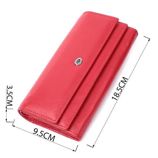 Кожаный женский кошелек ST Leather 18.5х9.5х3.5 см acs0029410 - фото 3