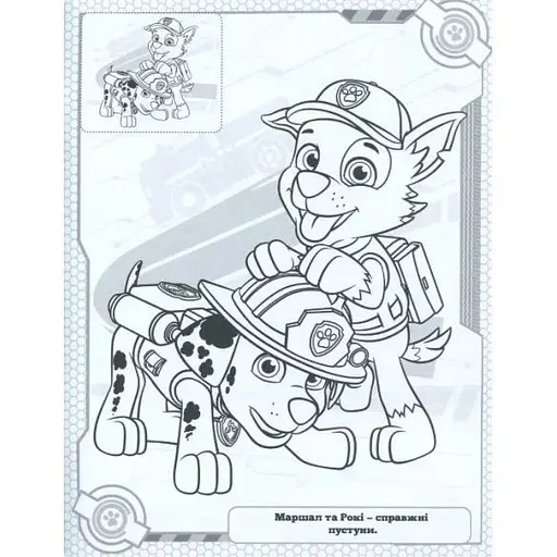 Раскраска с наклейками Paw Patrol (121621) - фото 2