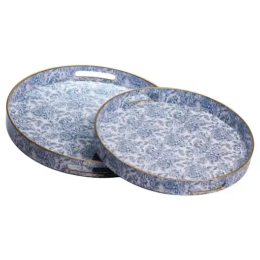 Набір підносів Yiwu HP-HK-17 Rose декоративні пластикові 2 шт. - фото 3