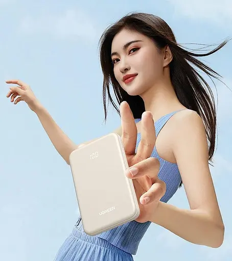 Повербанк Ugreen PB507, 22.5W бежевий 10000 mAh - фото 9