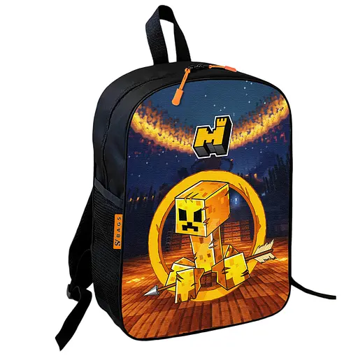 Рюкзак школьный детский 36х27см Майнкрафт Крипер «Minecraft» с принтом для мальчика (00591)