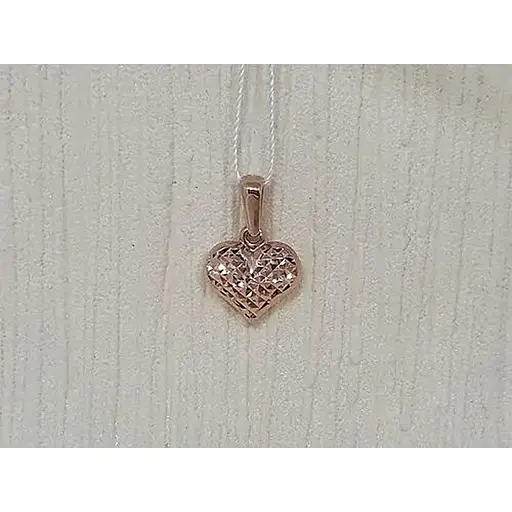 Золотая подвеска "Сердце".  310155_А - фото 2