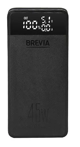 Зовнішній акумулятор brevia 20000 mAh 45 W з дисплеєм LCD - УМБ павер банк - фото 1