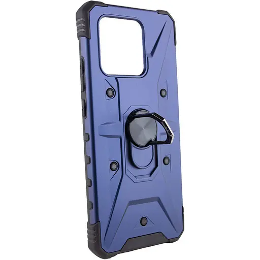 Ударостійкий чохол Pathfinder Ring для Xiaomi Redmi 10C / Poco C40 Синій / Navy - фото 2
