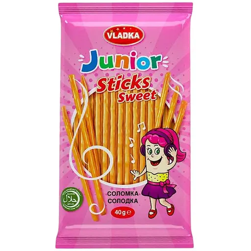 Соломка солодка Vladka Junior Sticks Sweet 40г