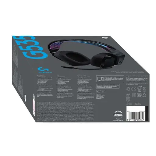 Навушники з мікрофоном Logitech G535 Lightspeed Wireless Gaming Headset (981-000972) - фото 5