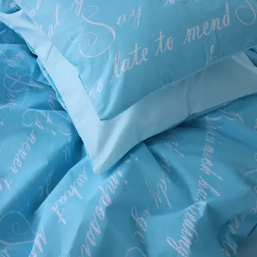 Комплект постільної білизни MirSon Ranforce Elite 17-4744 Manuscript 143 х 210 см - фото 4