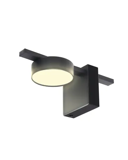 Бра, настінний світильник Goldlux 326232 Joy GX53 1x10W 4000K 660Lm IP20 Чорний - фото 1