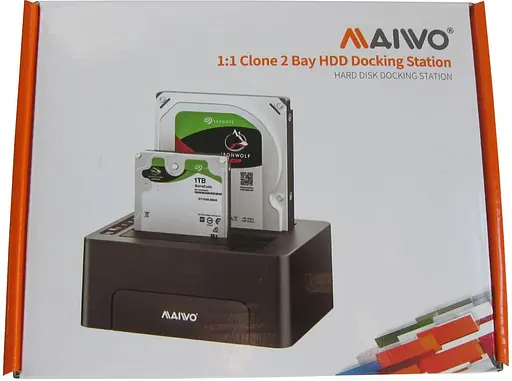 Внешний карман Maiwo клонир. для 2*HDD 2,5"/3,5" SATA/SSD через USB3.0 (K3082A) - фото 5