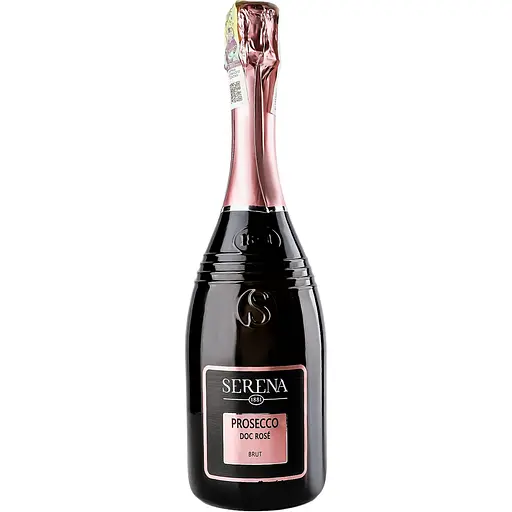 Вино игристое Serena 1881 Prosecco DOC Rose Brut Millesimato розовый брют 11% 0.75 л - фото 1