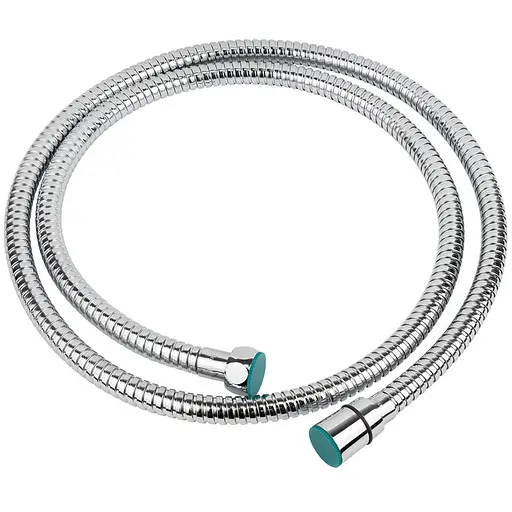 Шланг для ручного душа Aquatica 1/2" SS хромированный с подшипником 150 см (9792021) - фото 1