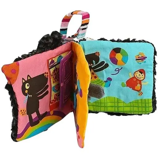 М’яка книжка-іграшка Ebulobo Вдягни вовка 15 см (E10043) - фото 4