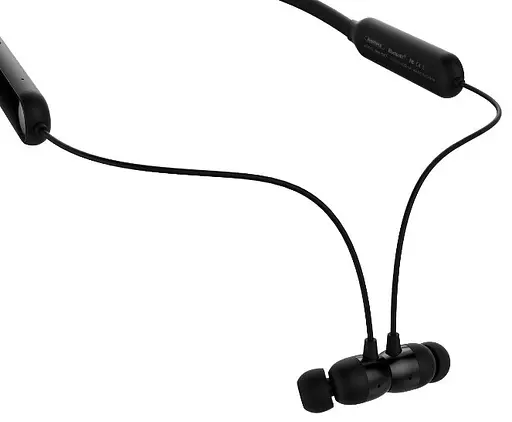 Бездротова Bluetooth стерео гарнітура Remax RB-S17 вакуумна Black - фото 4