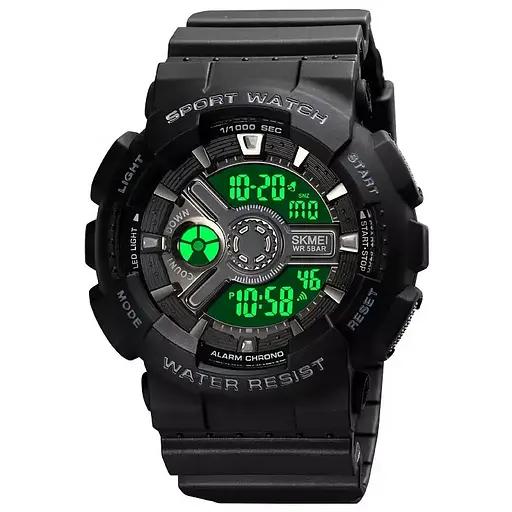 Чоловічий спортивний годинник Skmei 1828 (Чорний) - фото 2