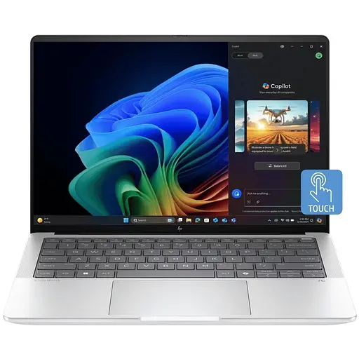 Ноутбук HP 14 EliteBook X G1a 2.8K Touch/Ryzen 7 360/32GB/1TB/UMA/W11P/Silver (B66VFAT) - фото 1