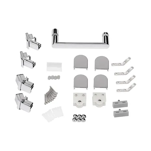 Душова кабіна Qtap Scorpio CRM10115-AC6 100x100 см, скло Clear 6 мм, покриття CalcLess, без піддона, Універсальна, хром, без поддона - фото 6