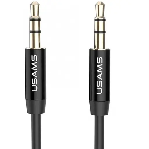 Кабель AUX Usams YP-01 Aux Audio Cable 1 м Черный
