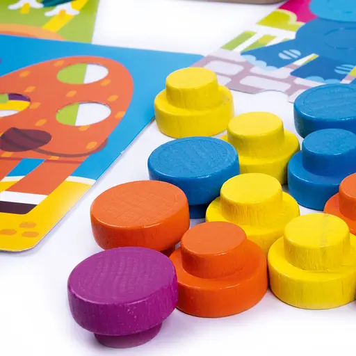 Дерев'яна мозаїка Roter Kafer Wooden mosaic with base. Zoo (RW4221) - фото 4