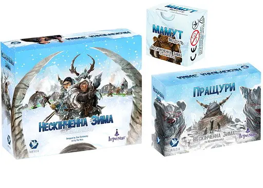 Настільна гра Ігромаг Нескінченна Зима: Палеоамериканці з доповненнями Пращури + Мамут (укр.) (DG11732+2)