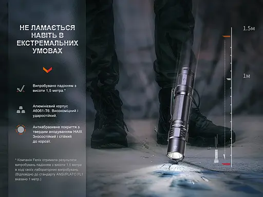 Фонарь тактический аккумуляторный Fenix ​​PD35R - фото 14