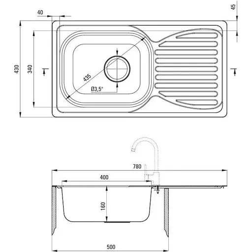 Кухонна мийка Deante Doppio ZENB 0113 - фото 3
