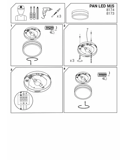 Стельовий світильник Nowodvorski 8174 Pan led - фото 4