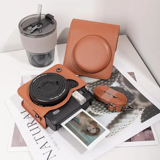 Подарочный набор Камера Fujifilm Instax Mini 99, Фотобумага 20шт, Чехол, Фотоальбом на 108 фото Коричневый - фото 9