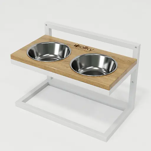 Hollky Flex M — миски на регульованій підставці для середніх собак (2 × 0.85 л) - фото 2