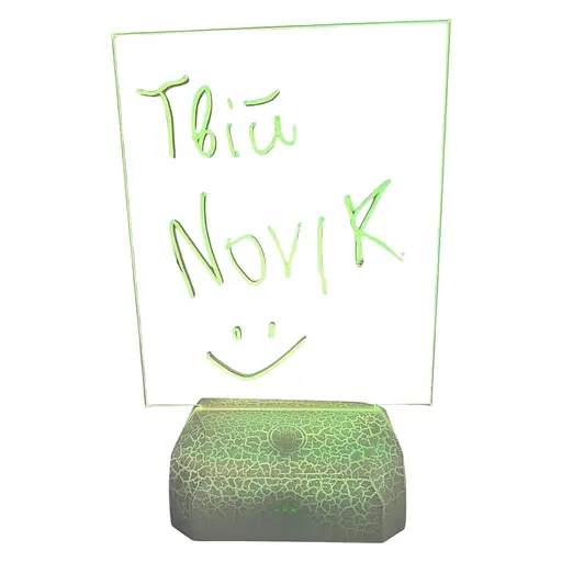 Светильник ночник 3D планшет USB, аккумулятор, ручка для надписей