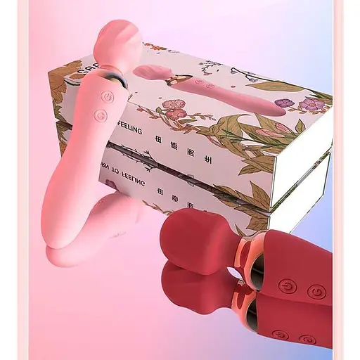 Двусторонний вибратор 'Night Stories' с USB-зарядкой Красный - фото 5